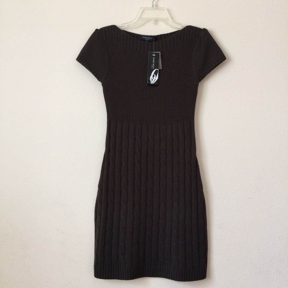 Nine West - Brown Sweater Dress